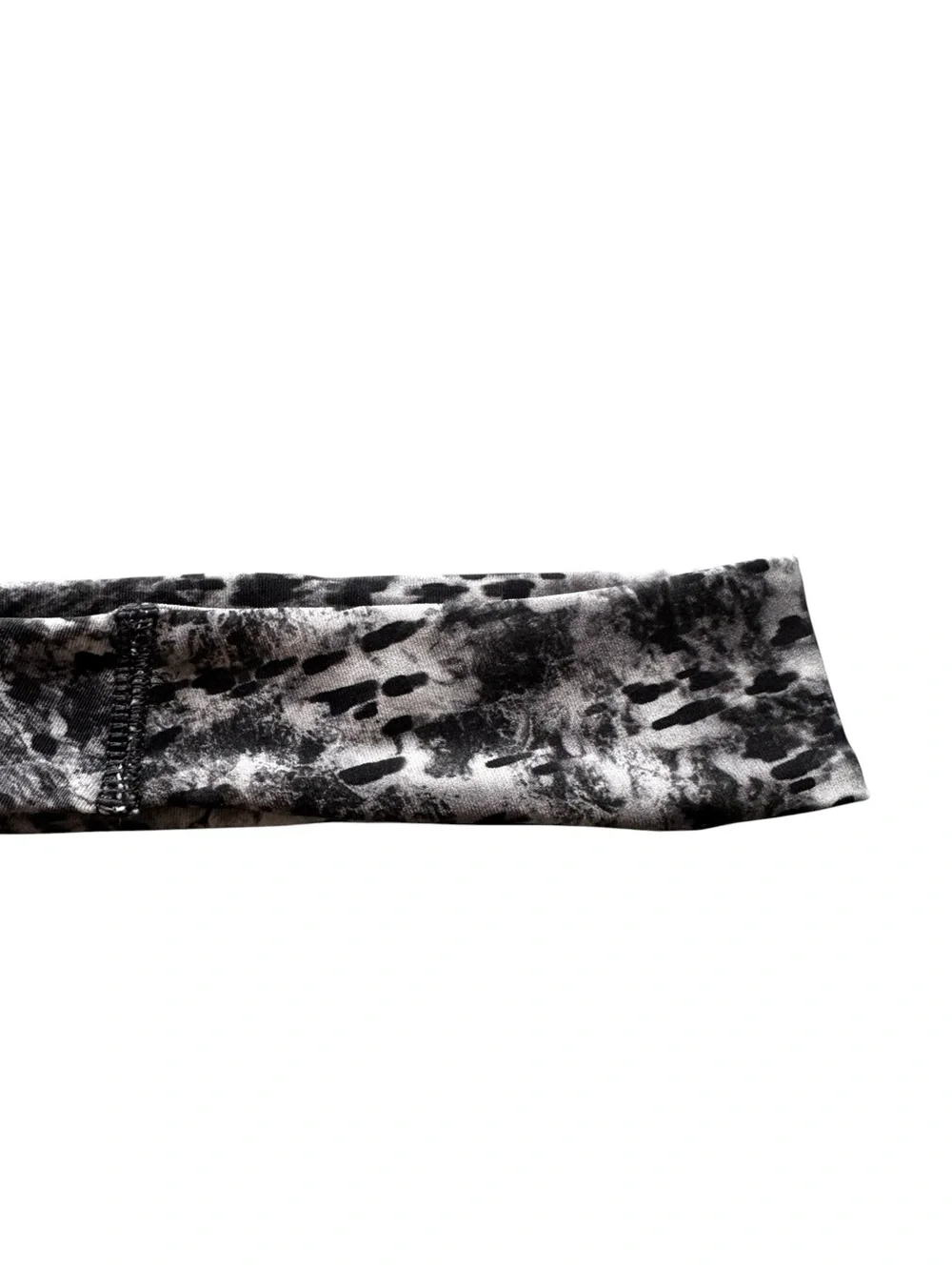 LuLuLemon OS Black/Gray Nylon/Lycra Elastane Fly Away Tamer Headband Luxtreme